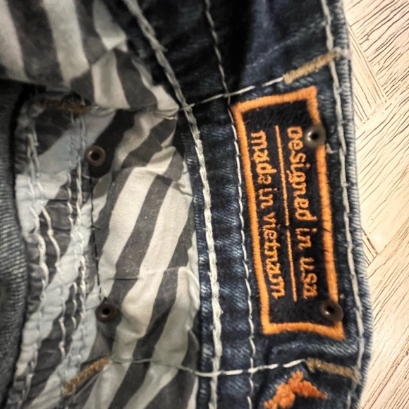 Rock Revival Cace Dark Blue Bootcut Jeans - Picture 13 of 14